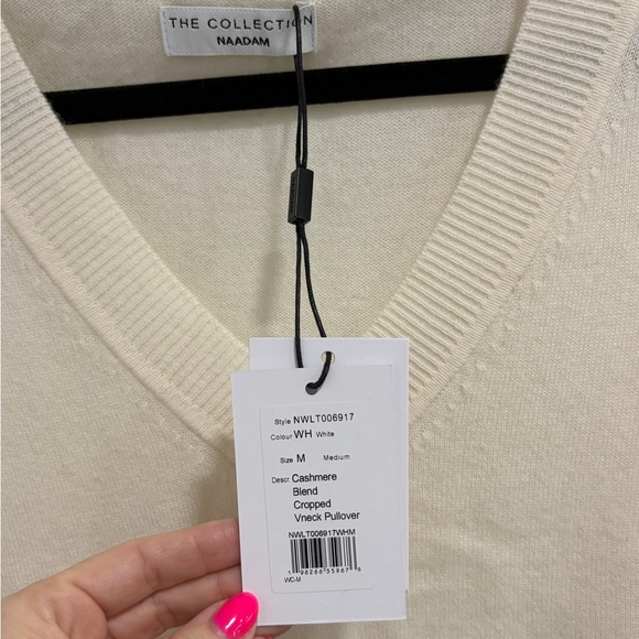 NAADAM Soft Cream V-Neck Sweater